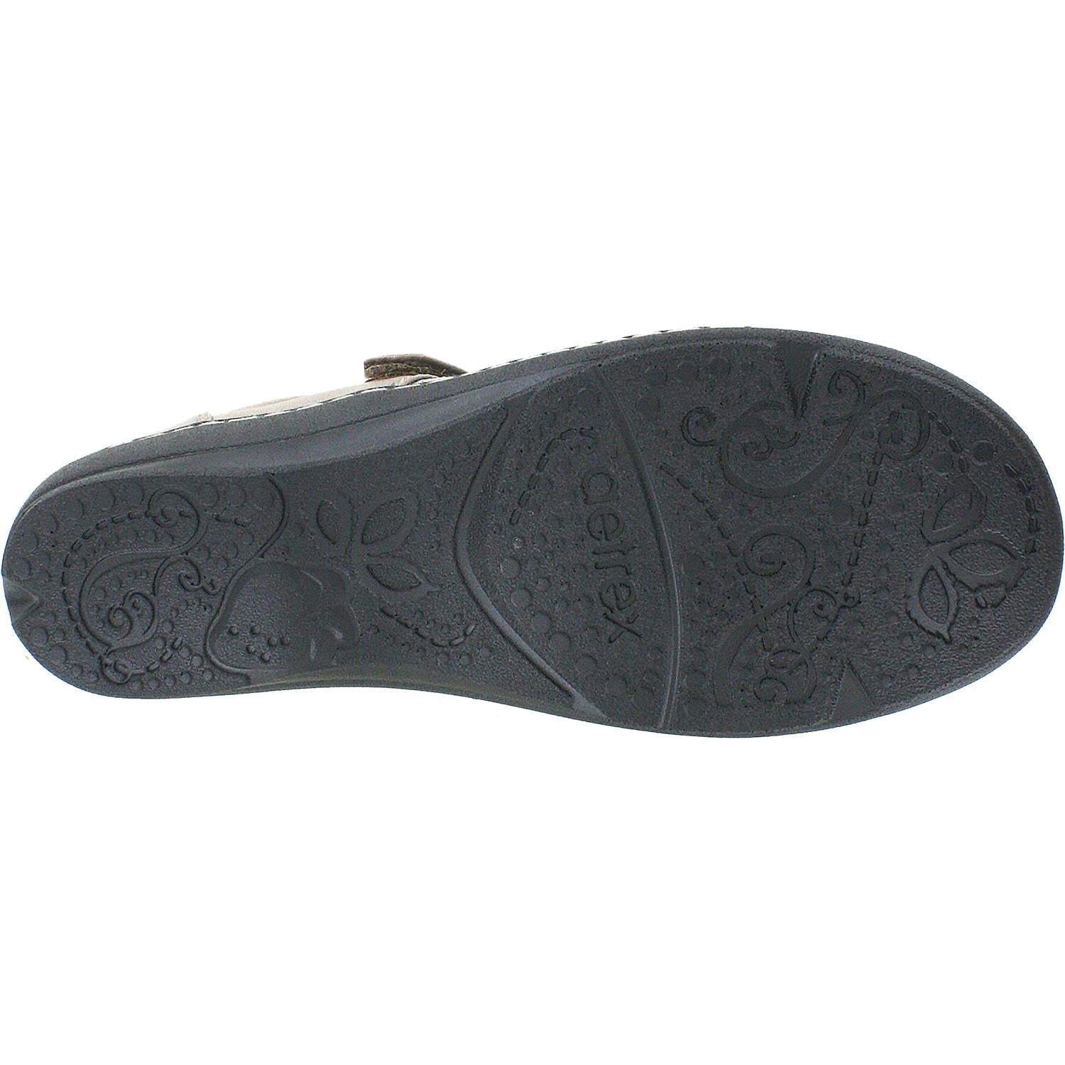 Aetrex Helen Knit Women's Mary Janes Taupe Grey Fabric