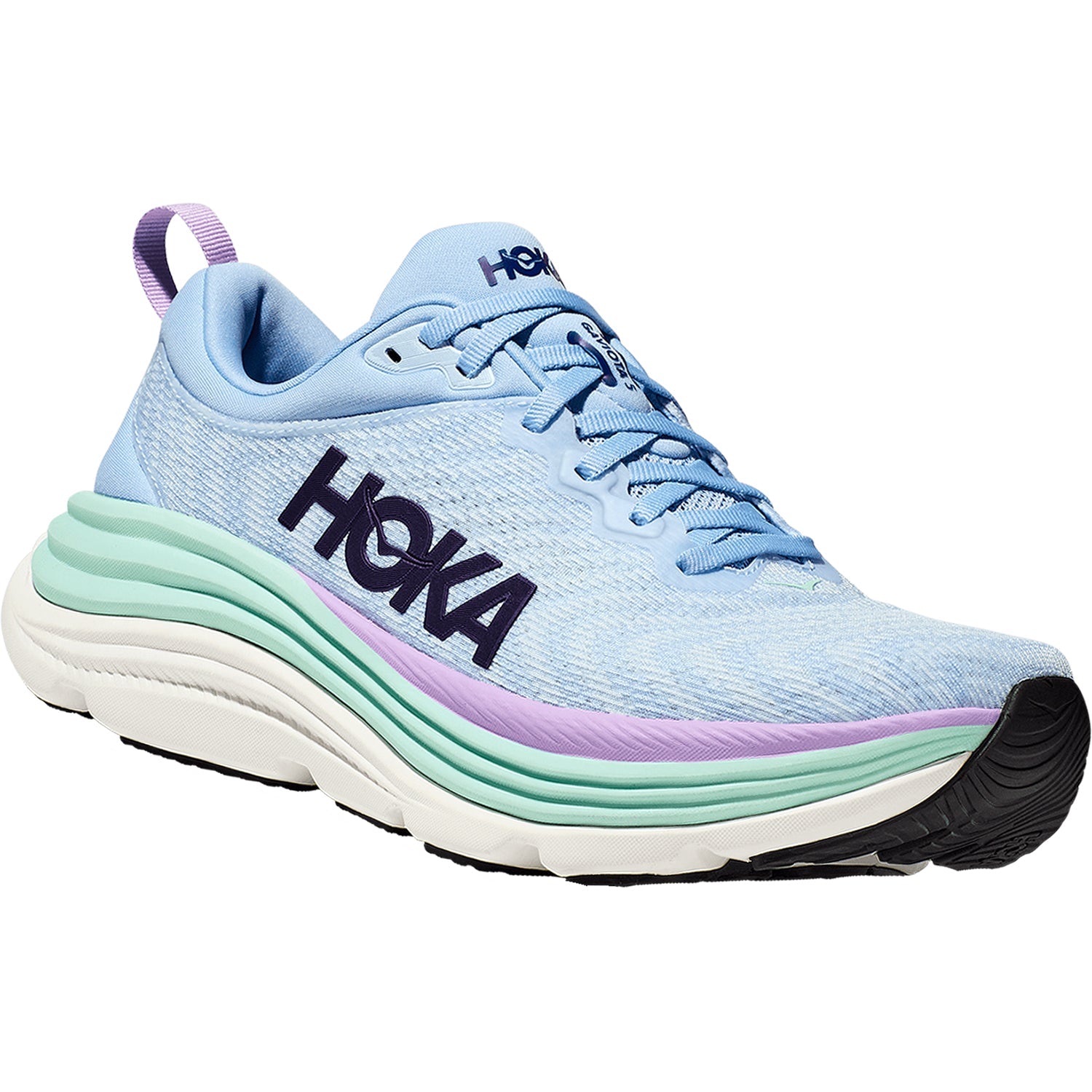 Hoka Gaviota 5 (Stability Support) Women's Running Shoes Airy Blue/Sunlit Ocean Mesh