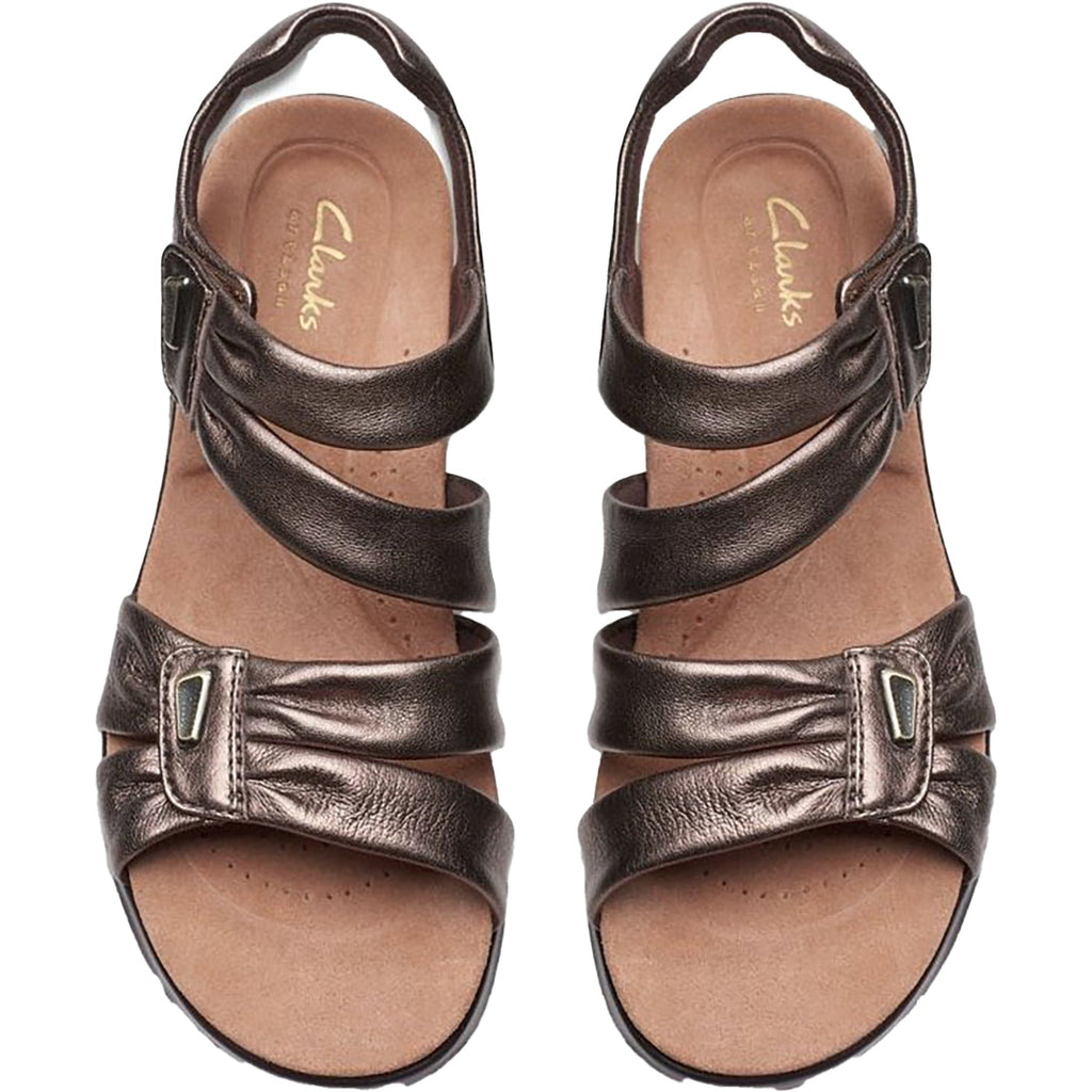 Clarks Kitly Ave Women's Sandals Bronze Leather
