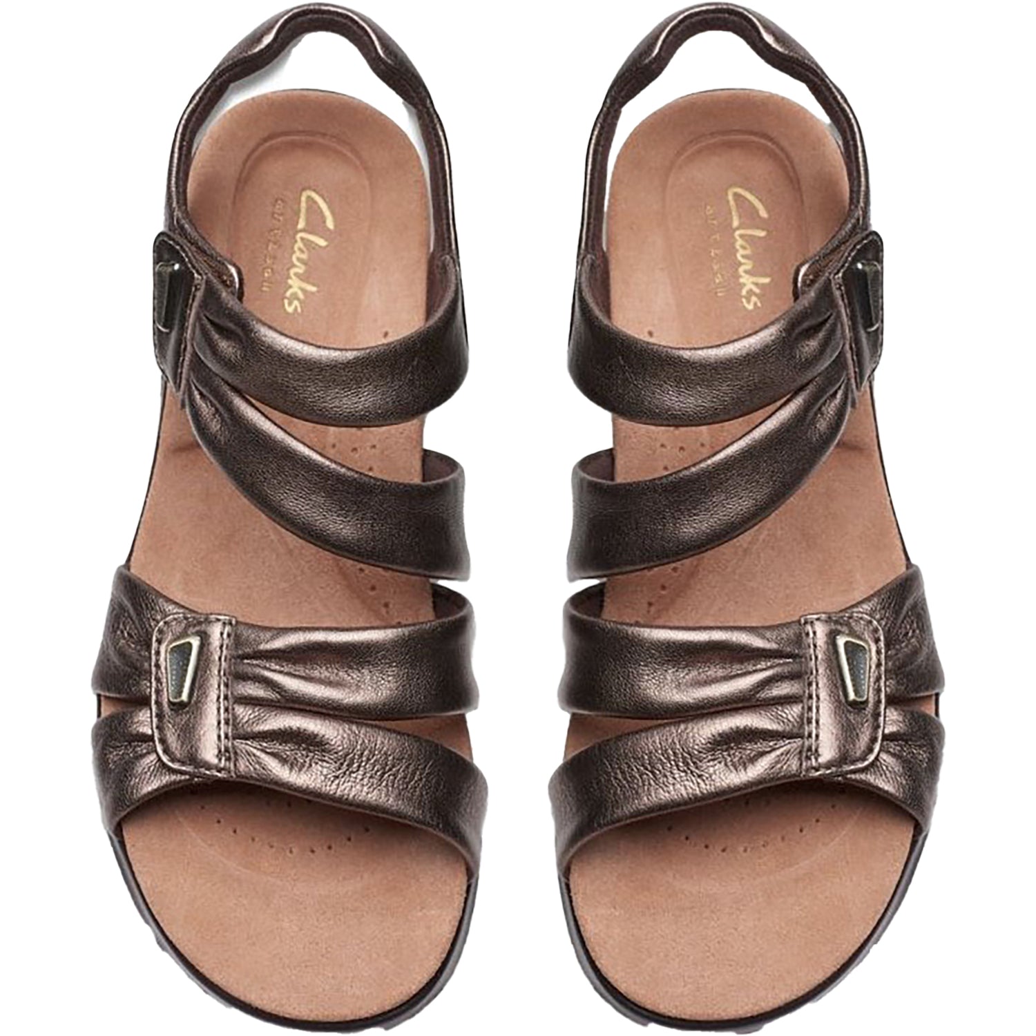 Clarks Kitly Ave Women's Sandals Bronze Leather