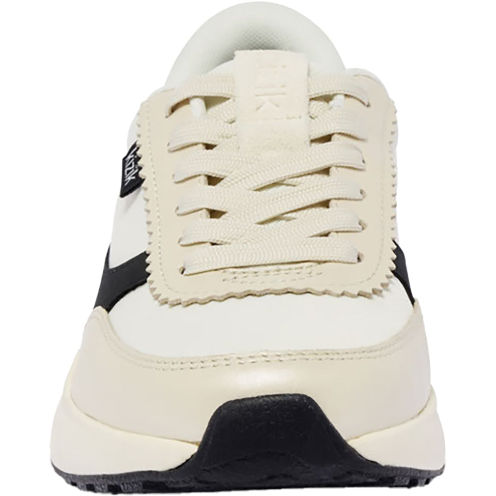 KIZIK Paris Women's Athletic Shoes Pristine/Black Leather
