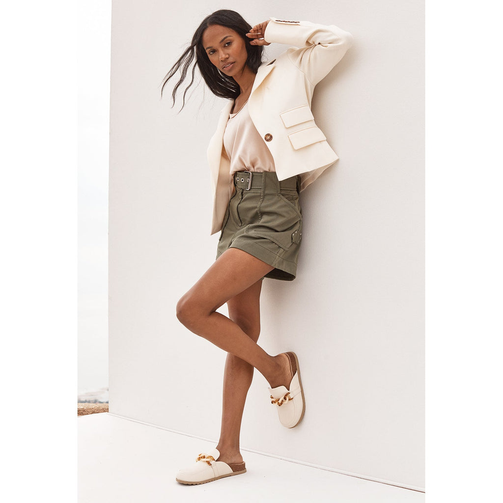 Vionic Georgie Women's Open Back Clogs Sand Suede