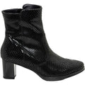 Ara Osmanthus Women's Mid Boots Black Snake Print