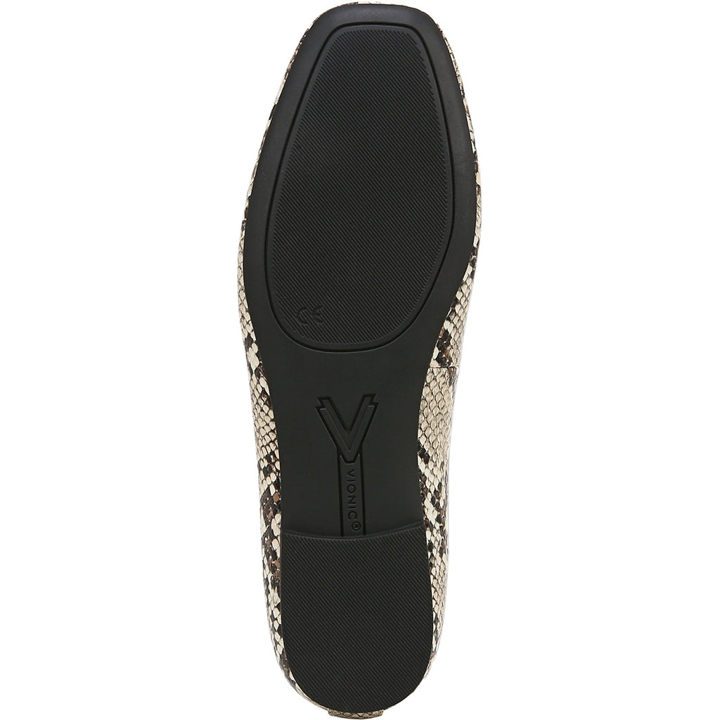 Vionic Hayes Women's Dress Flats Ivory Multi Snake Embossed Leather