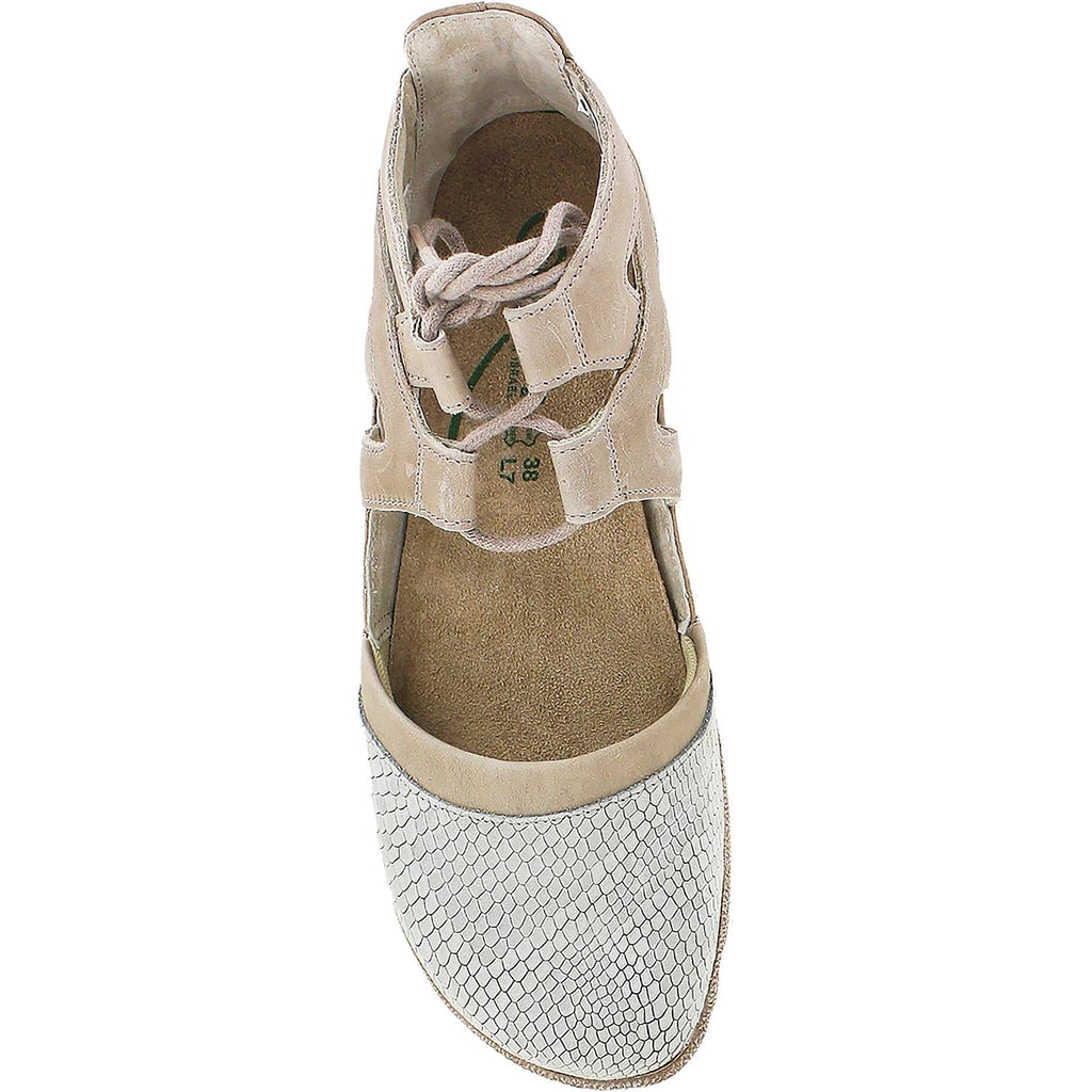Naot Kata Women's Closed Toe Sandals Beige Iguana/Khaki Leather