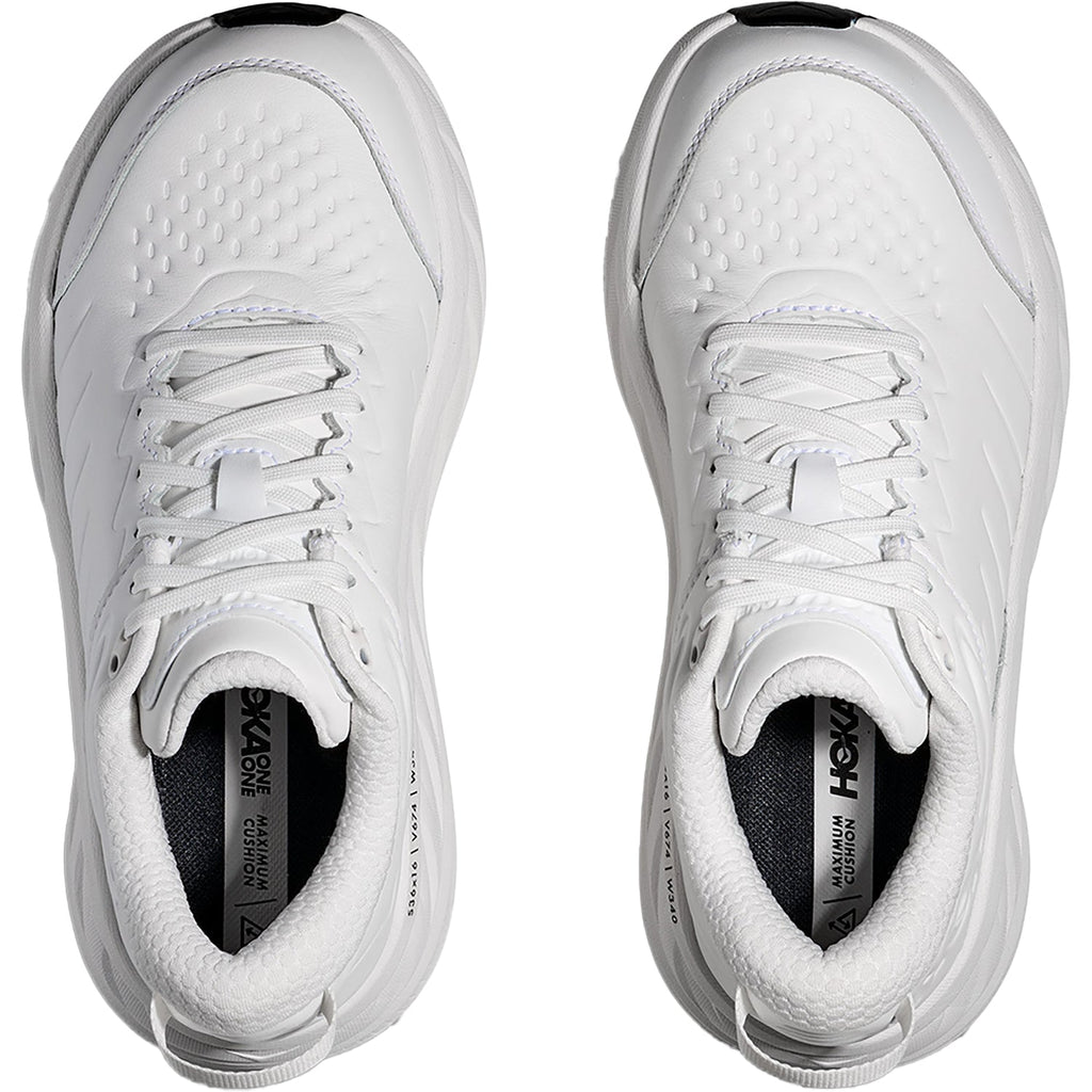 Hoka Bondi SR (Neutral Support) Women's Walking Shoes Frost/Frost Leather