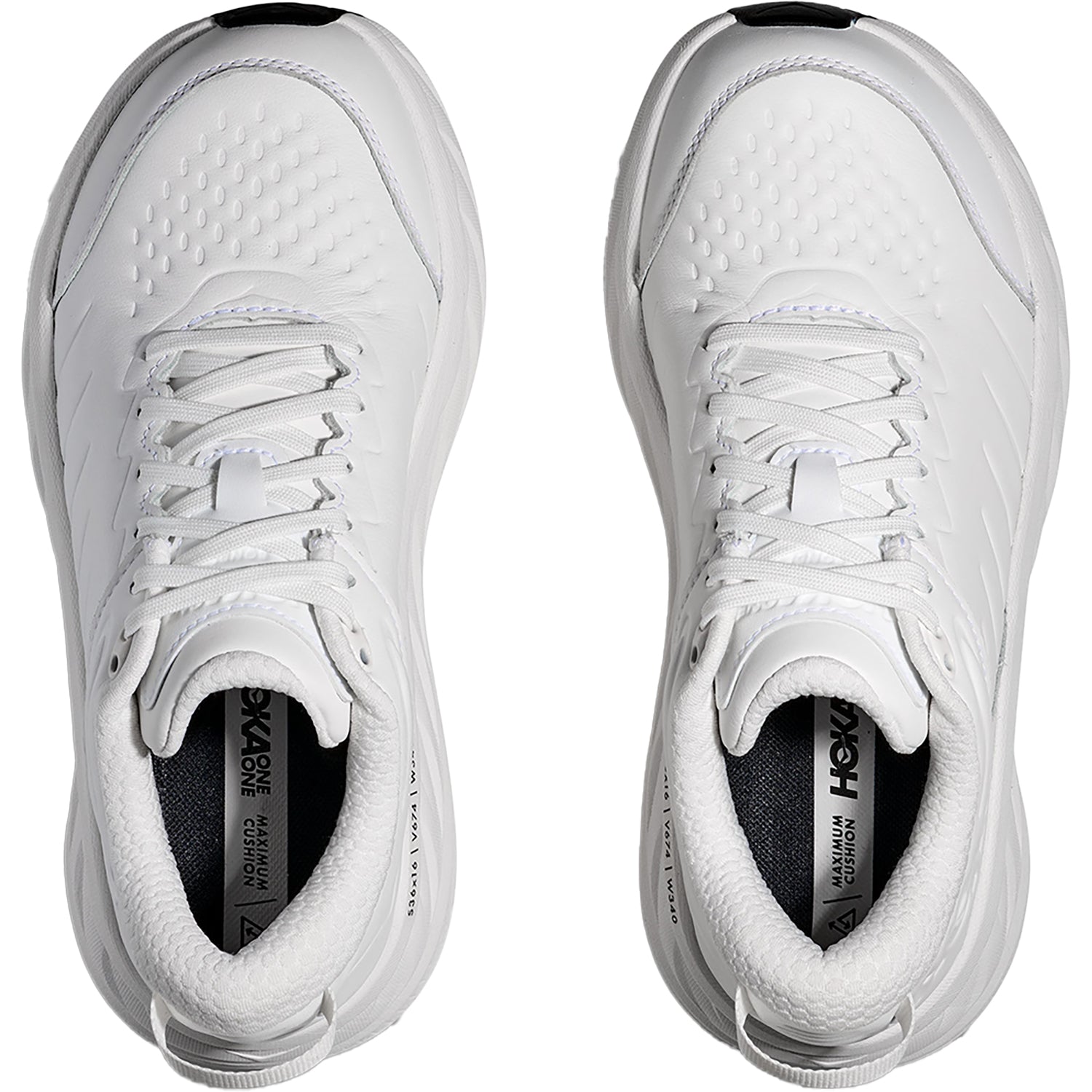 Hoka Bondi SR (Neutral Support) Women's Walking Shoes Frost/Frost Leather