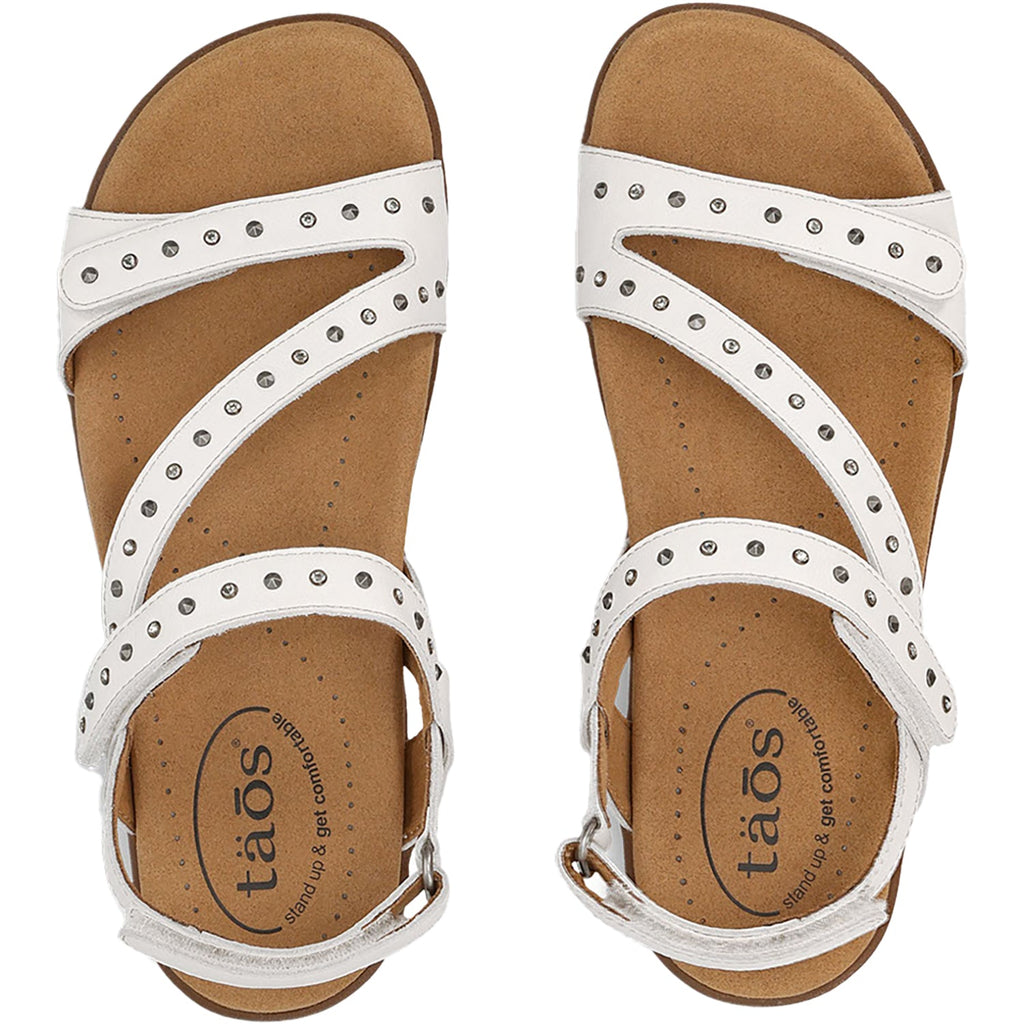 Taos Dazzle Women's Sandals White Leather
