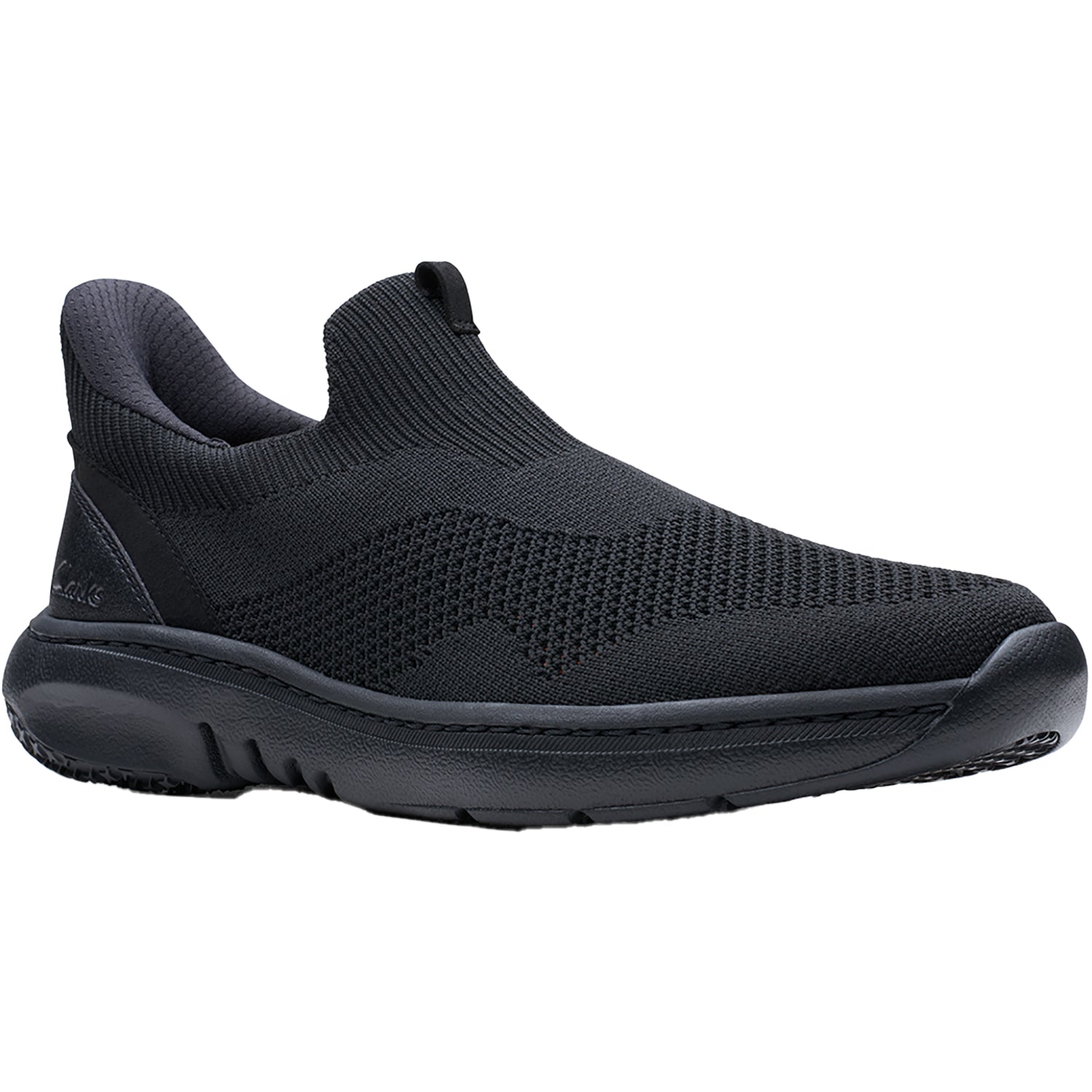 Clarks Pro Free Slip Resistant Men's Slip Ons Black/Black