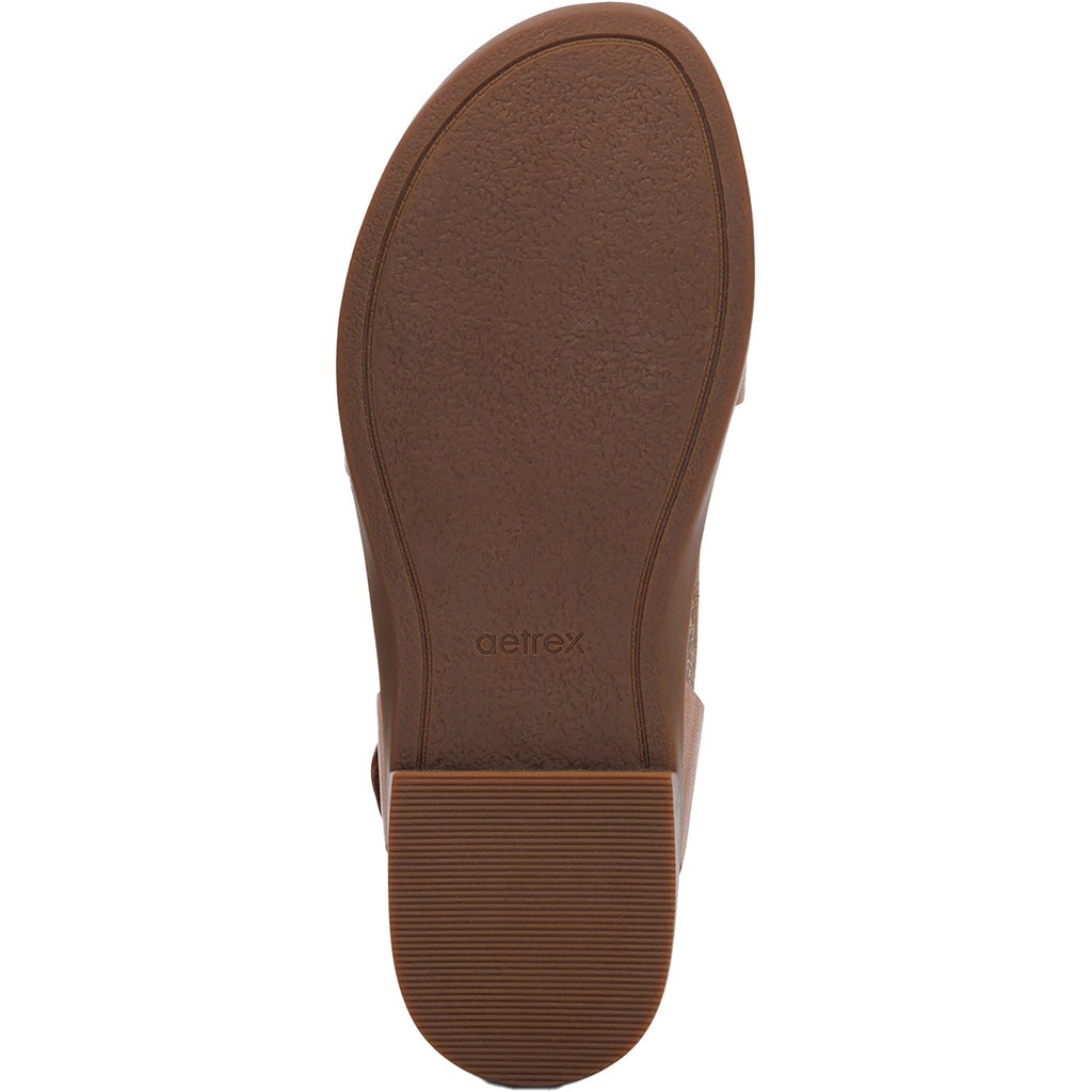 Aetrex Claire Women's Sandals Cognac