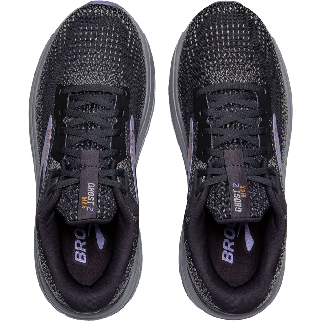 Brooks Ghost Max 2 Mesh (Neutral Support) Women's Running Shoes Ebony/Sweet Lavender/Alloy