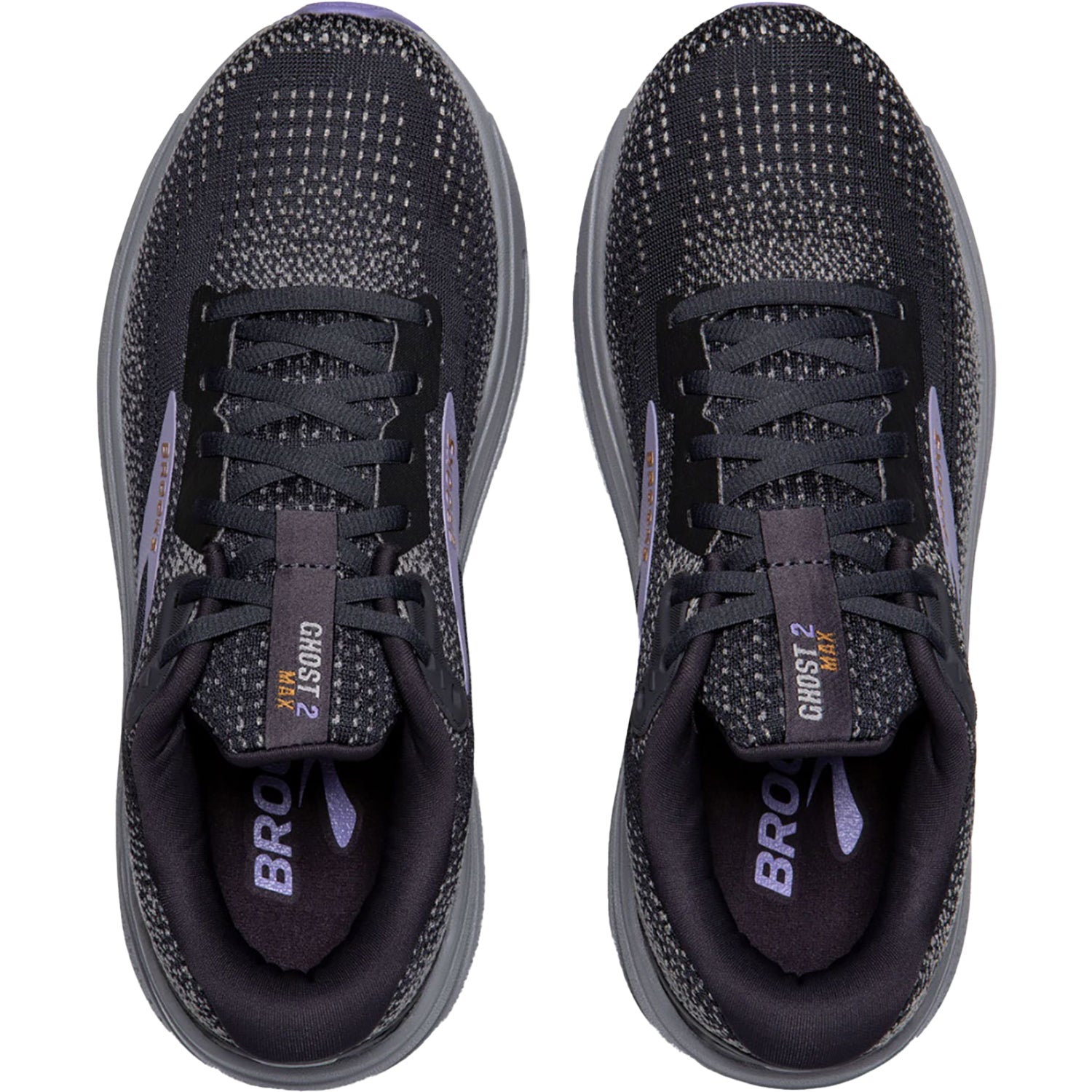 Brooks Ghost Max 2 Mesh (Neutral Support) Women's Running Shoes Ebony/Sweet Lavender/Alloy