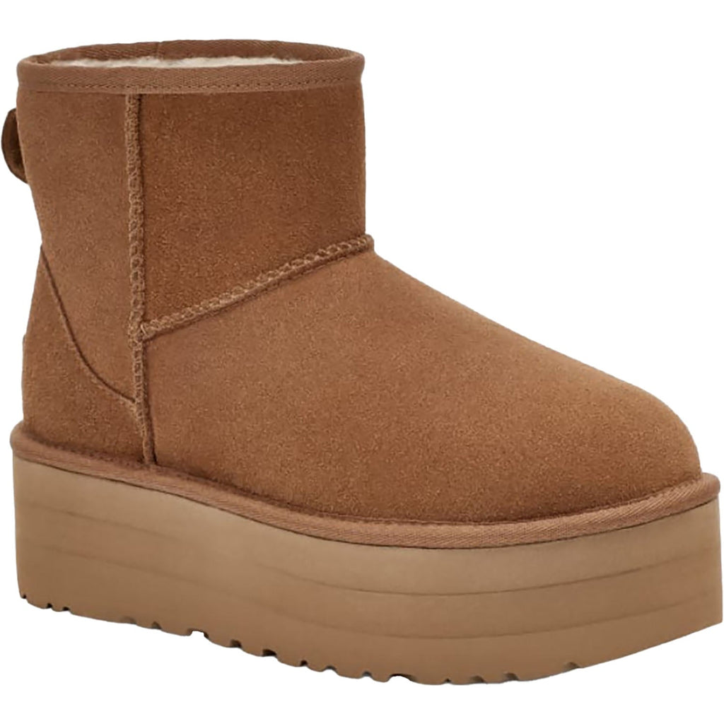 UGG Classic Mini Platform Women's Boots Chestnut Suede