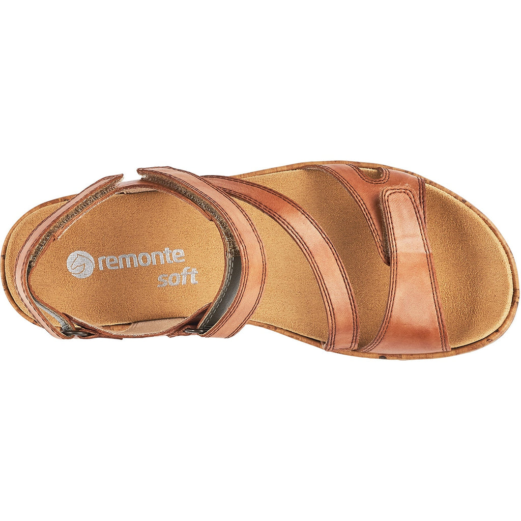 Remonte R6850-22 Jocelyn 50 Women's Backstrap Sandals Tan Leather