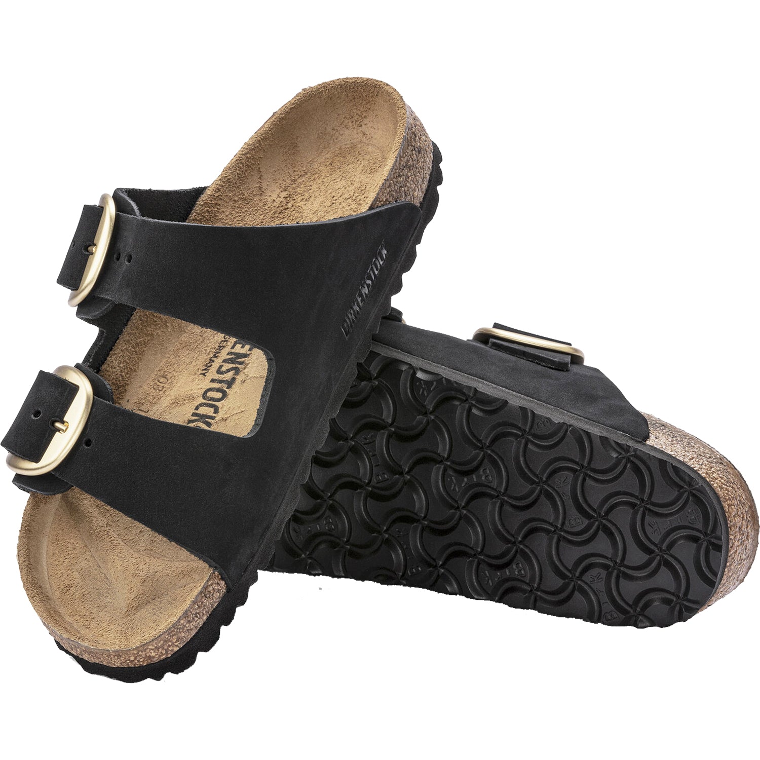 Birkenstock Arizona Big Buckle Women's Sandals Black Nubuck