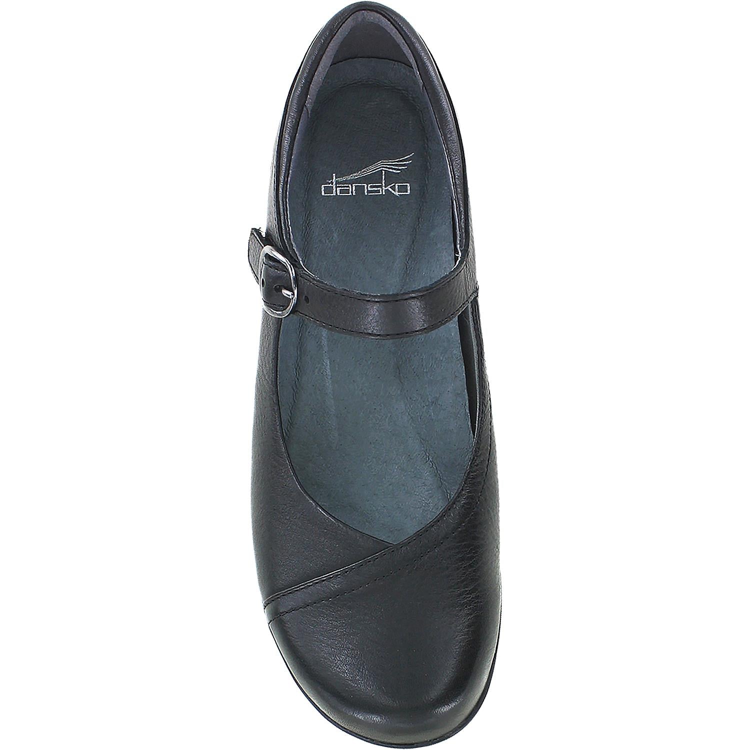 Dansko Fawna Women's Mary Janes Black Milled Nappa Leather