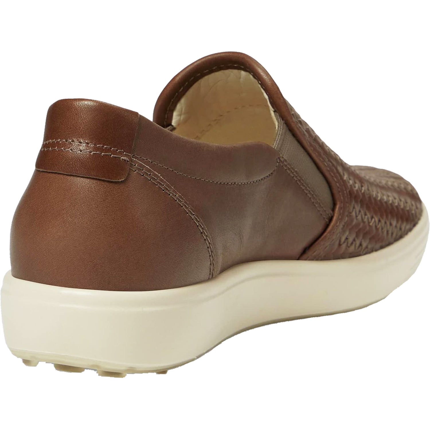Ecco Soft 7 Woven Women's Sneakers Taupe Leather
