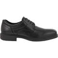 Ecco Helsinki 20 Bike Toe Tie Men's Dress Shoes Black Leather