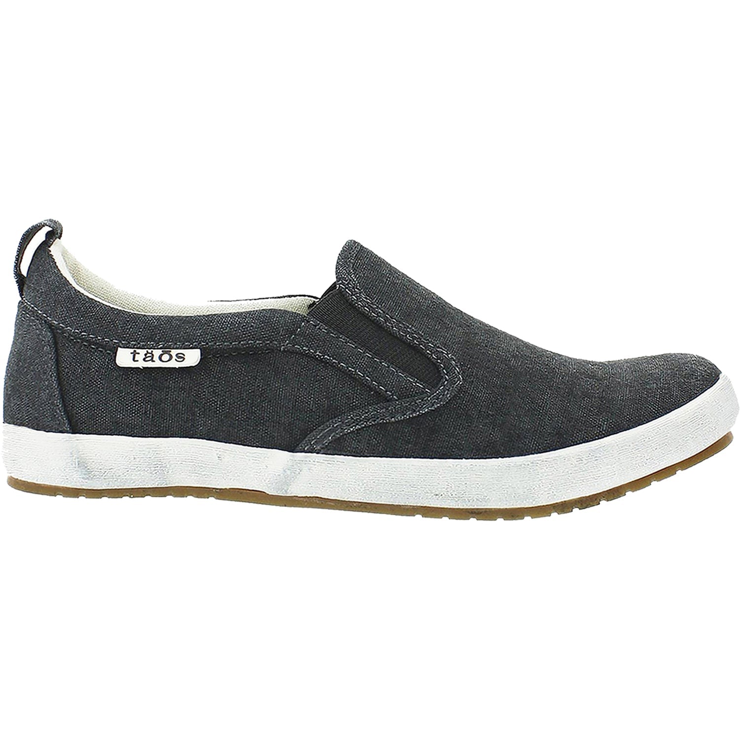 Taos Dandy Women's Slip On Sneakerss Charcoal Washed Canvas