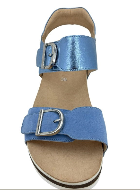 Ara Nova Women's Wedge Sandals Azure/Sky Blue