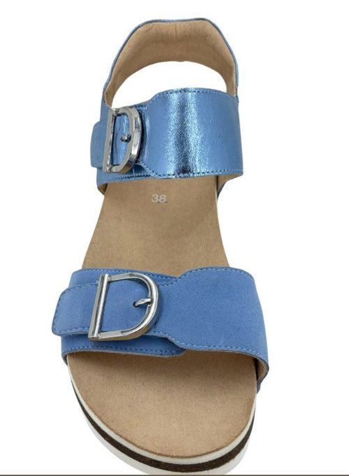 Ara Nova Women's Wedge Sandals Azure/Sky Blue