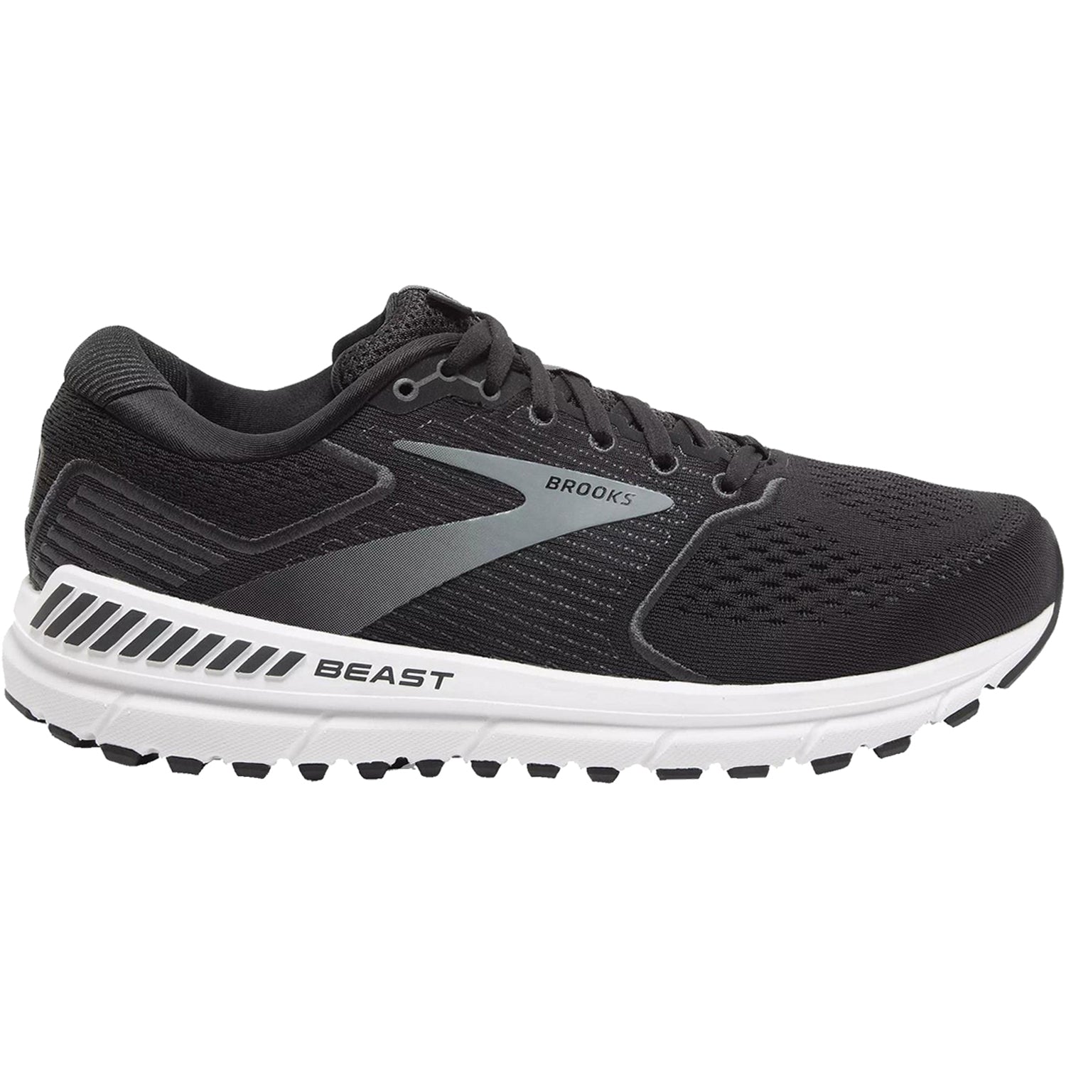 Brooks Beast 20 Men's Running Shoes Black/Ebony/Grey Mesh