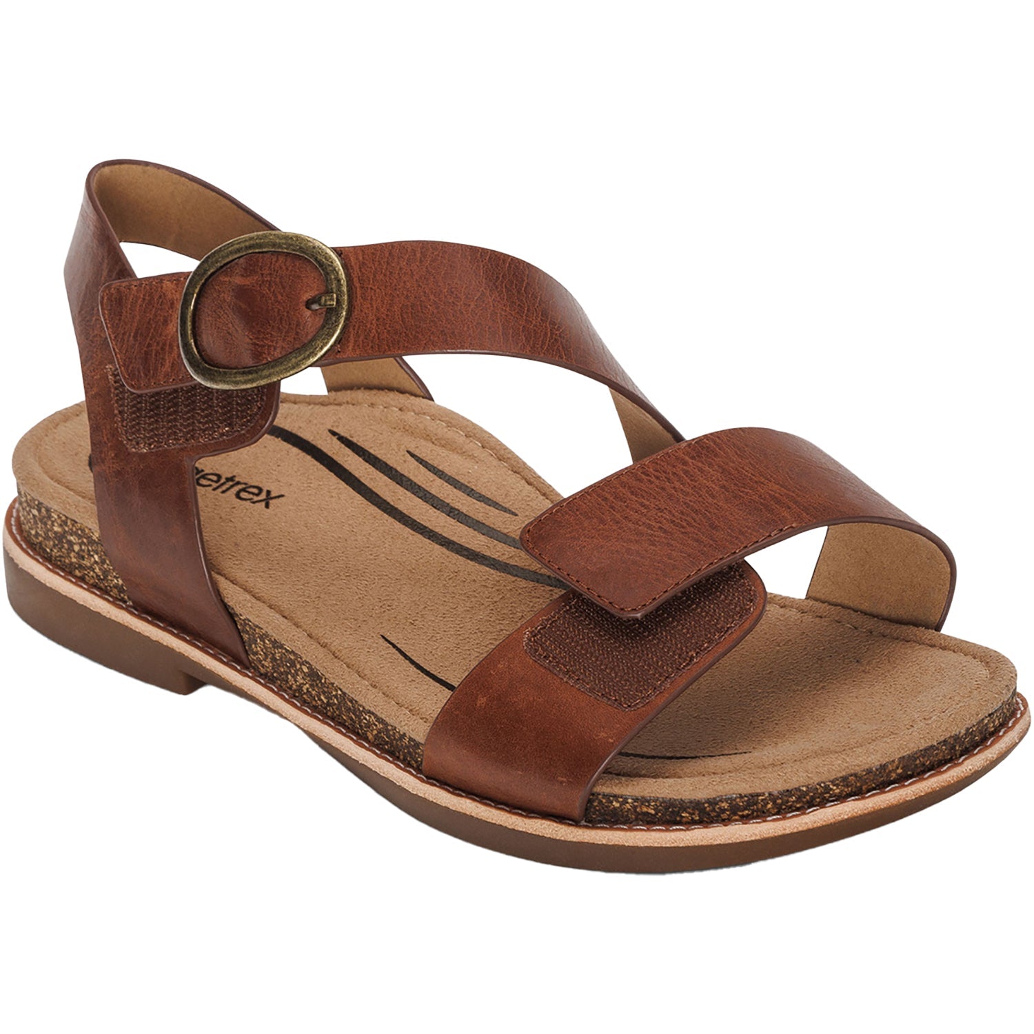 Aetrex Tamara Women's Sandals Walnut Leather