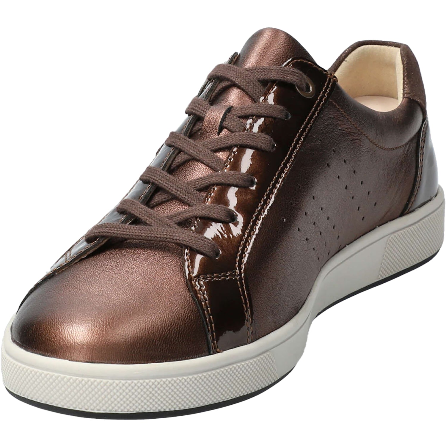 Mephisto Nikita 1 Women's Sneakers Bronze Charm Grained Leather