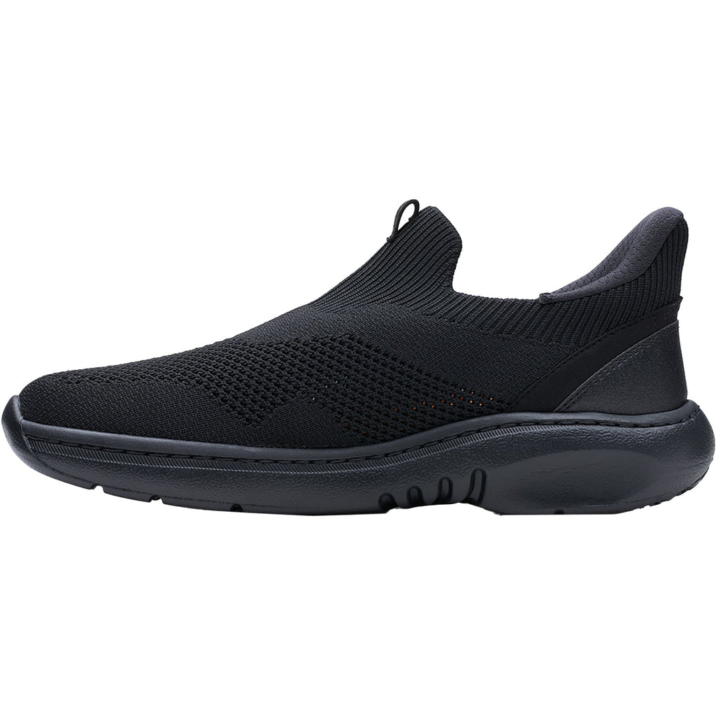 Clarks Pro Free Slip Resistant Men's Slip Ons Black/Black