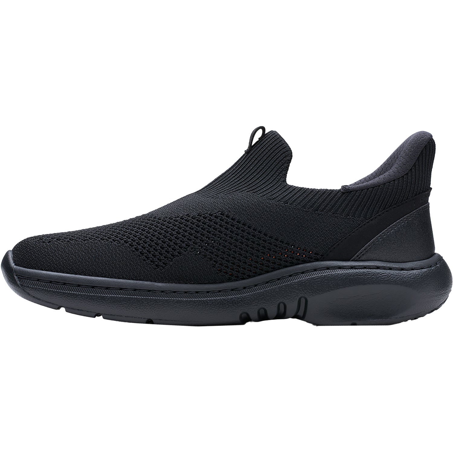 Clarks Pro Free Slip Resistant Men's Slip Ons Black/Black