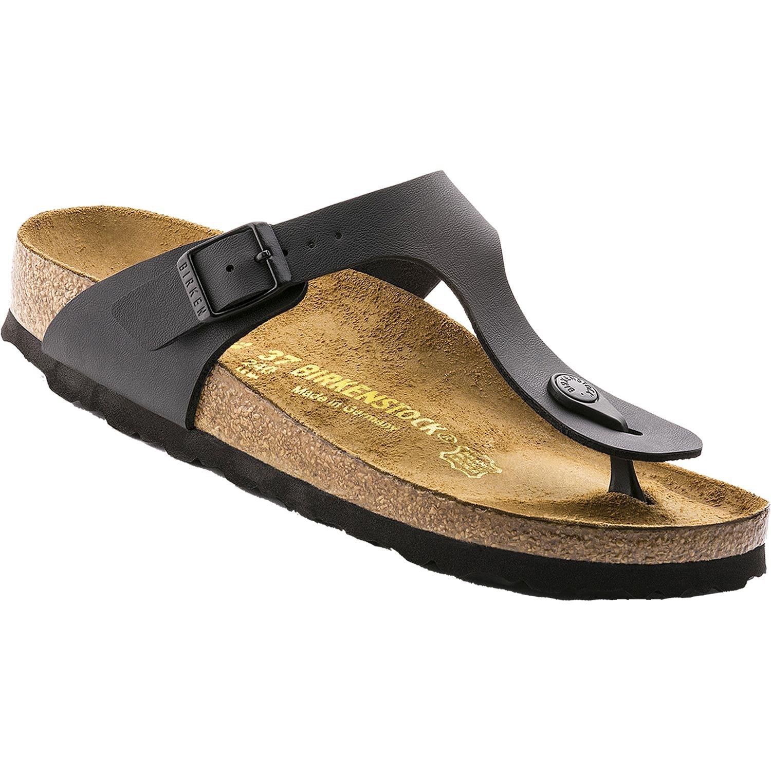 Birkenstock Gizeh Women's Thong Sandals Black Birko-Flor