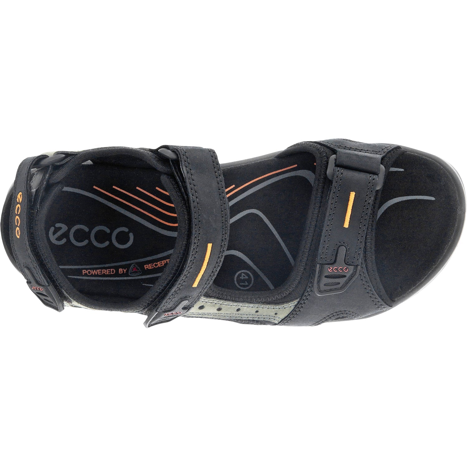Ecco Offroad Yucatan Men's Outdoor Sandals Black/Mole Nubuck