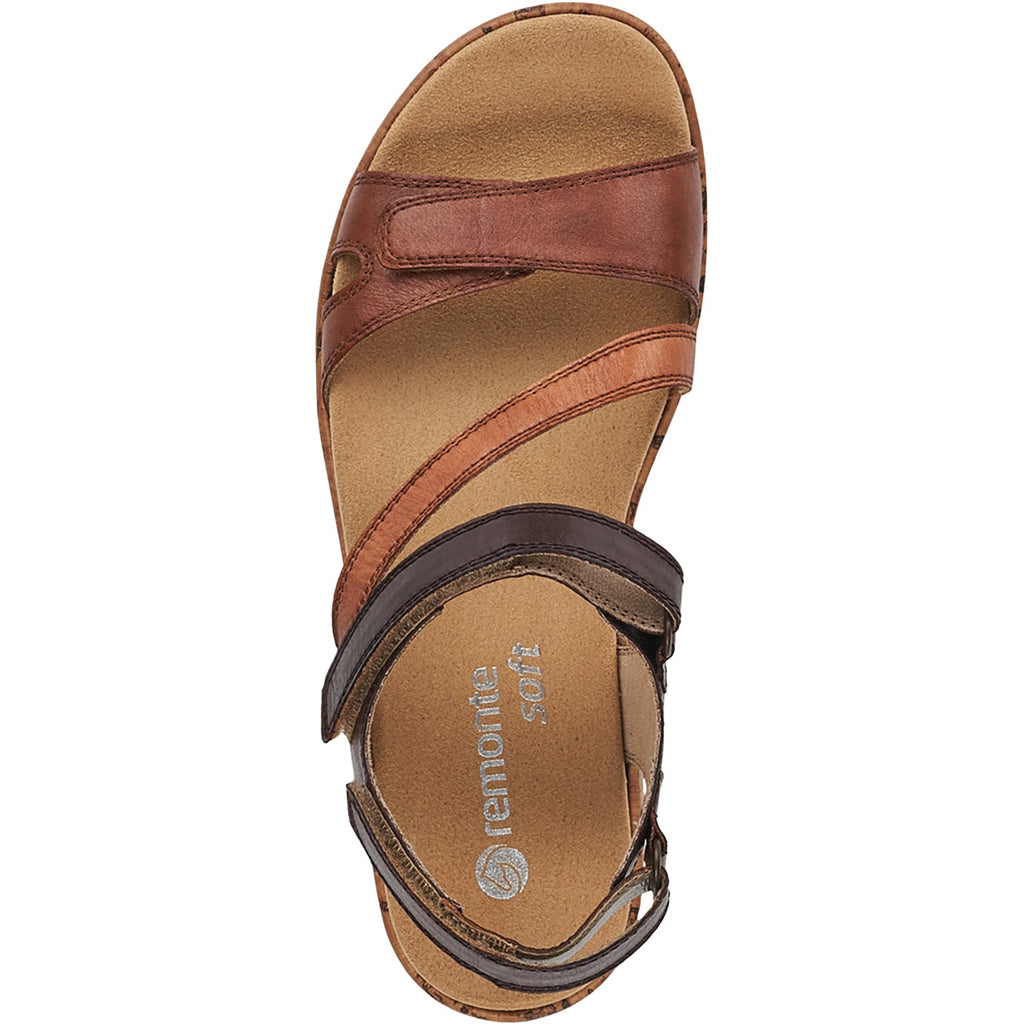 Remonte R6850-25 Jocelyn 50 Women's Backstrap Sandals Muskat/Noccia/Mokka Leather