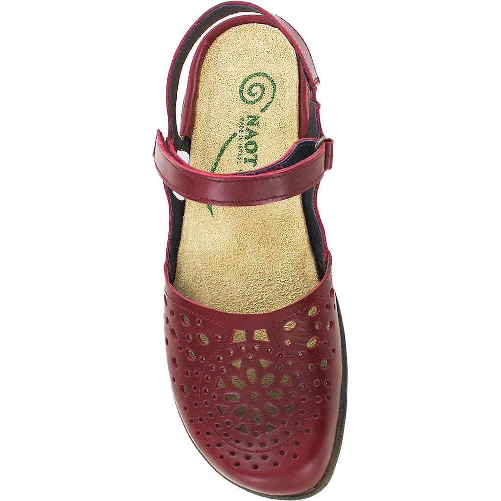 Naot Arataki Women's Slingback Shoes Rumba Red Leather