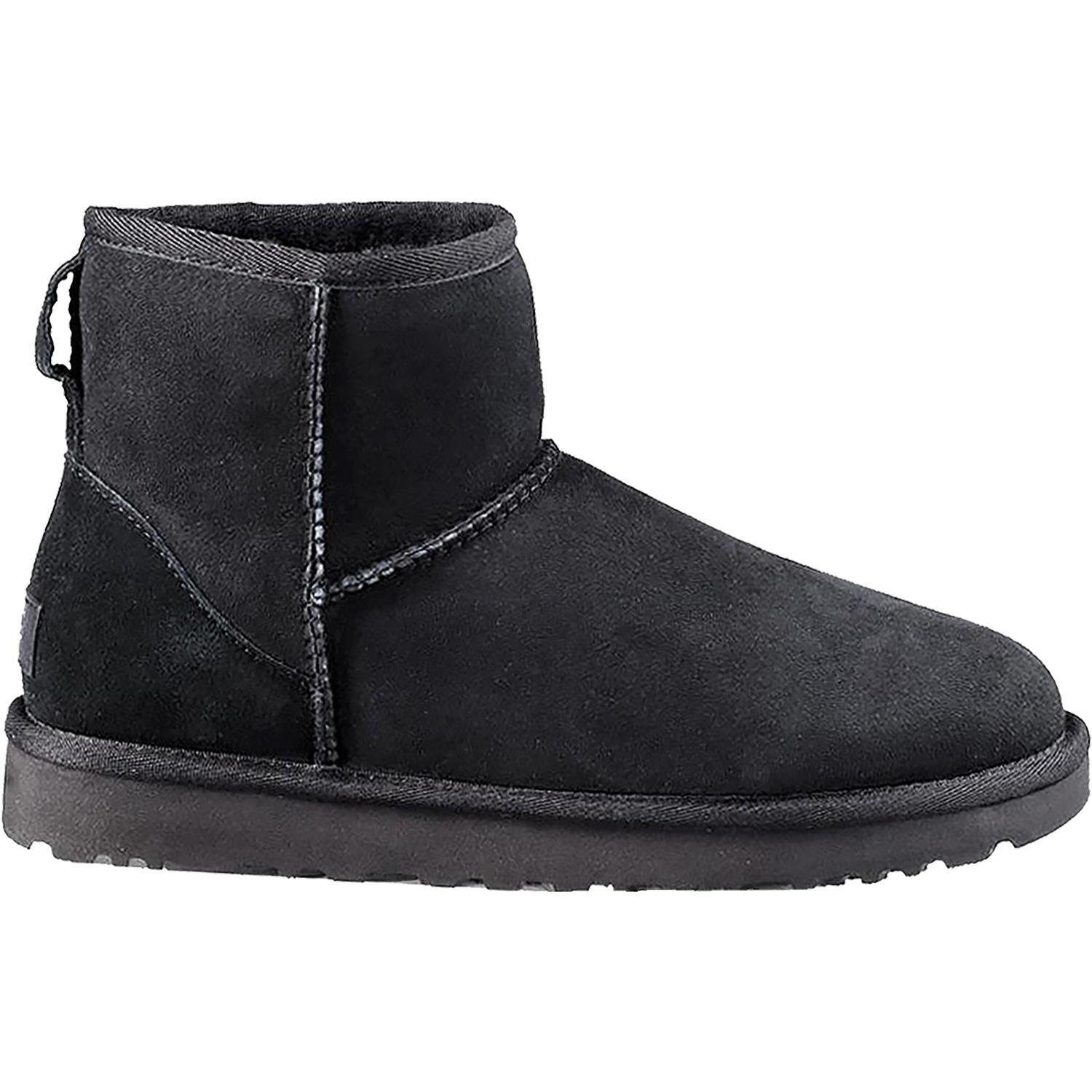 UGG Classic Mini II Women's Ankle Boots Black Sheepskin