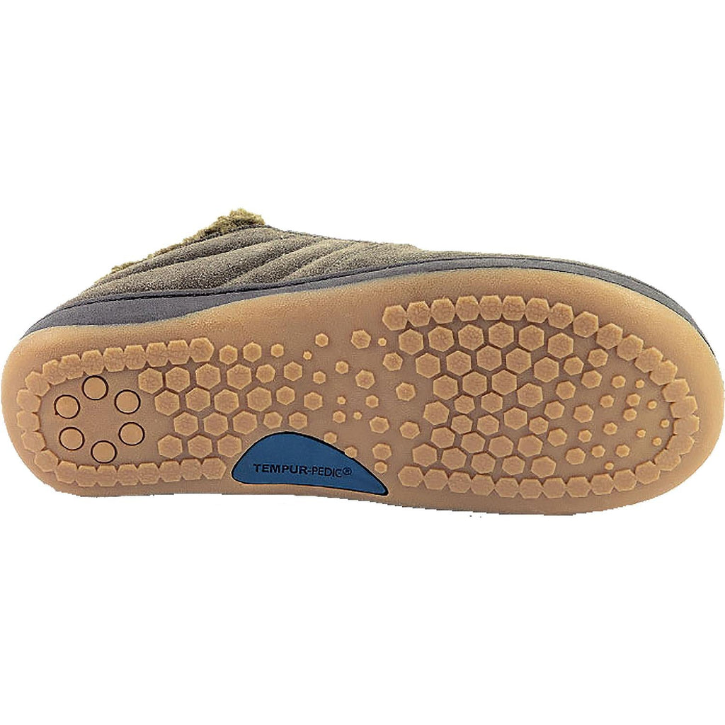 Tempur-Pedic Warrick Men's Slippers Charcoal Suede
