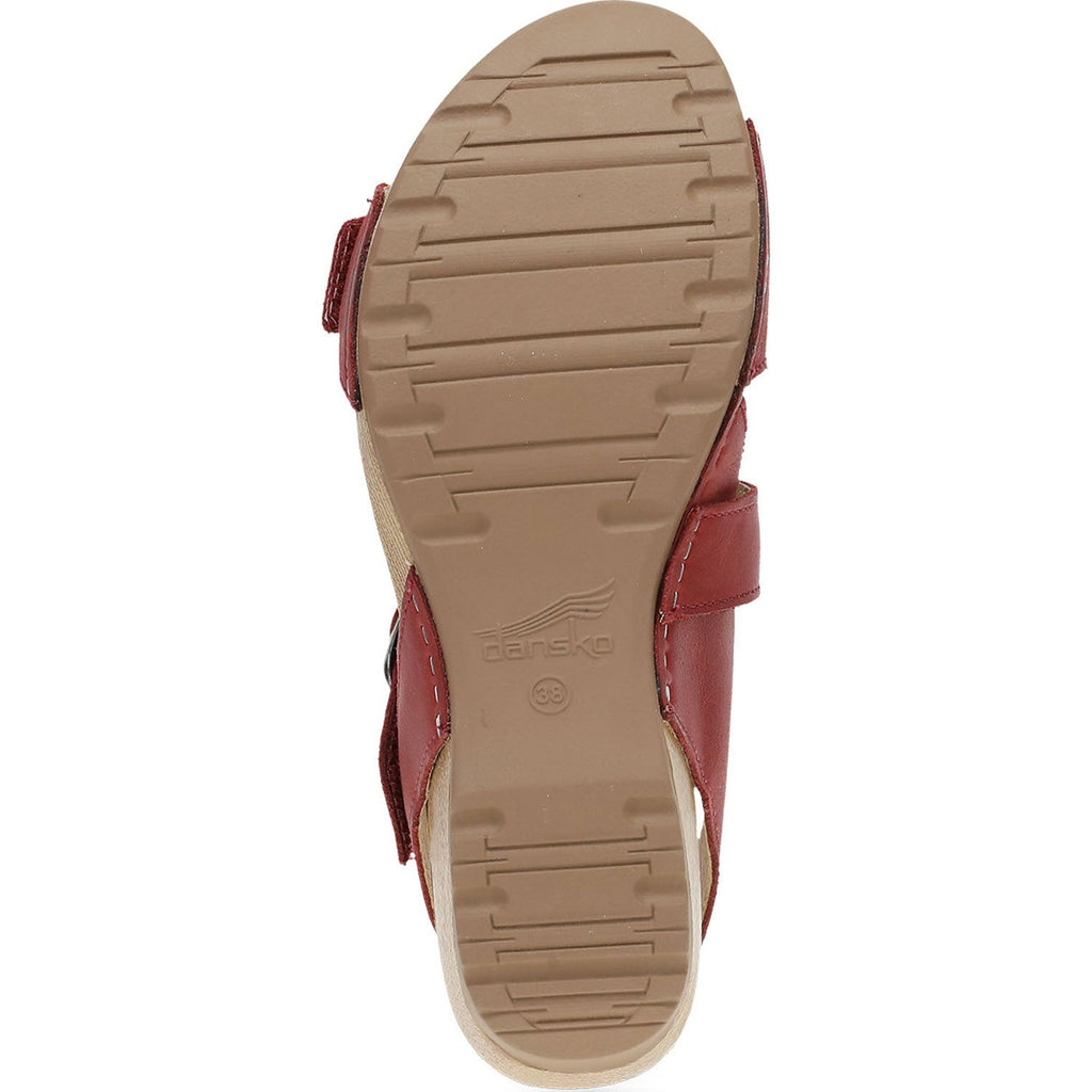 Dansko Trinity Women's Wedge Sandals Cayenne Burnished Nubuck