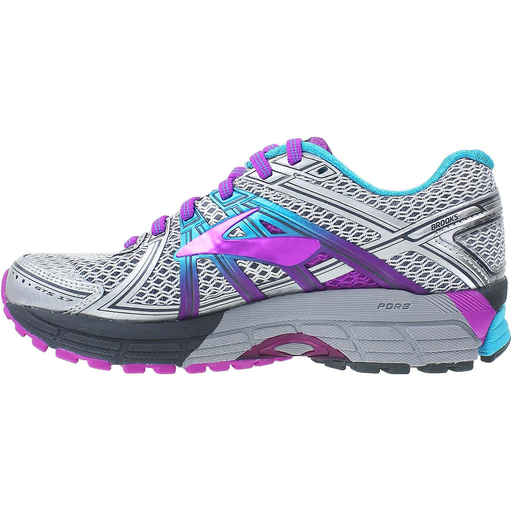 Brooks Adrenaline GTS 17 (Stability Support) Women's Running Shoes Silver/Purple Cactus Mesh