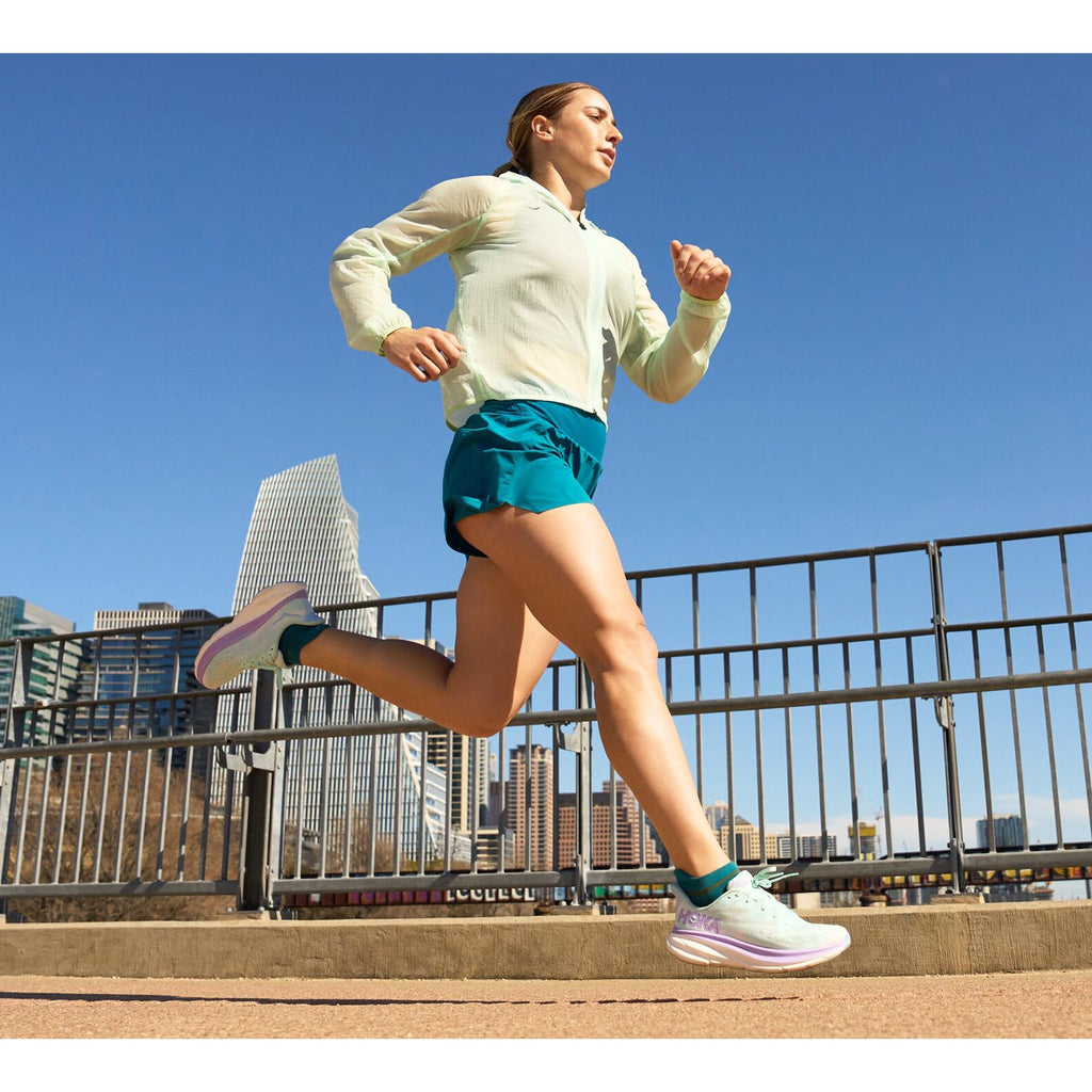 Hoka Clifton 9 (Neutral Support) Women's Road Running Shoes Sunlit Ocean/Lilac Mist Mesh