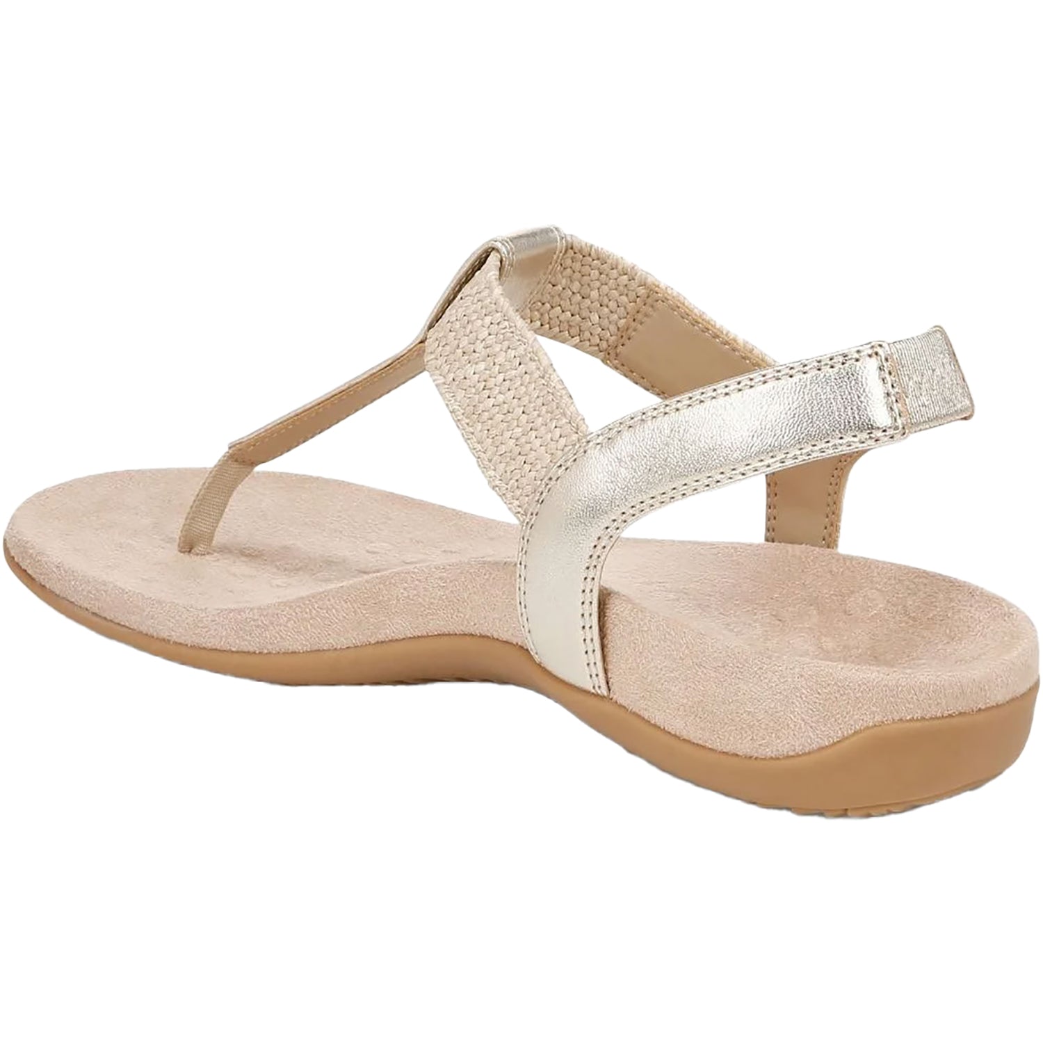 Vionic Brea Women's Thong Sandals Gold Leather