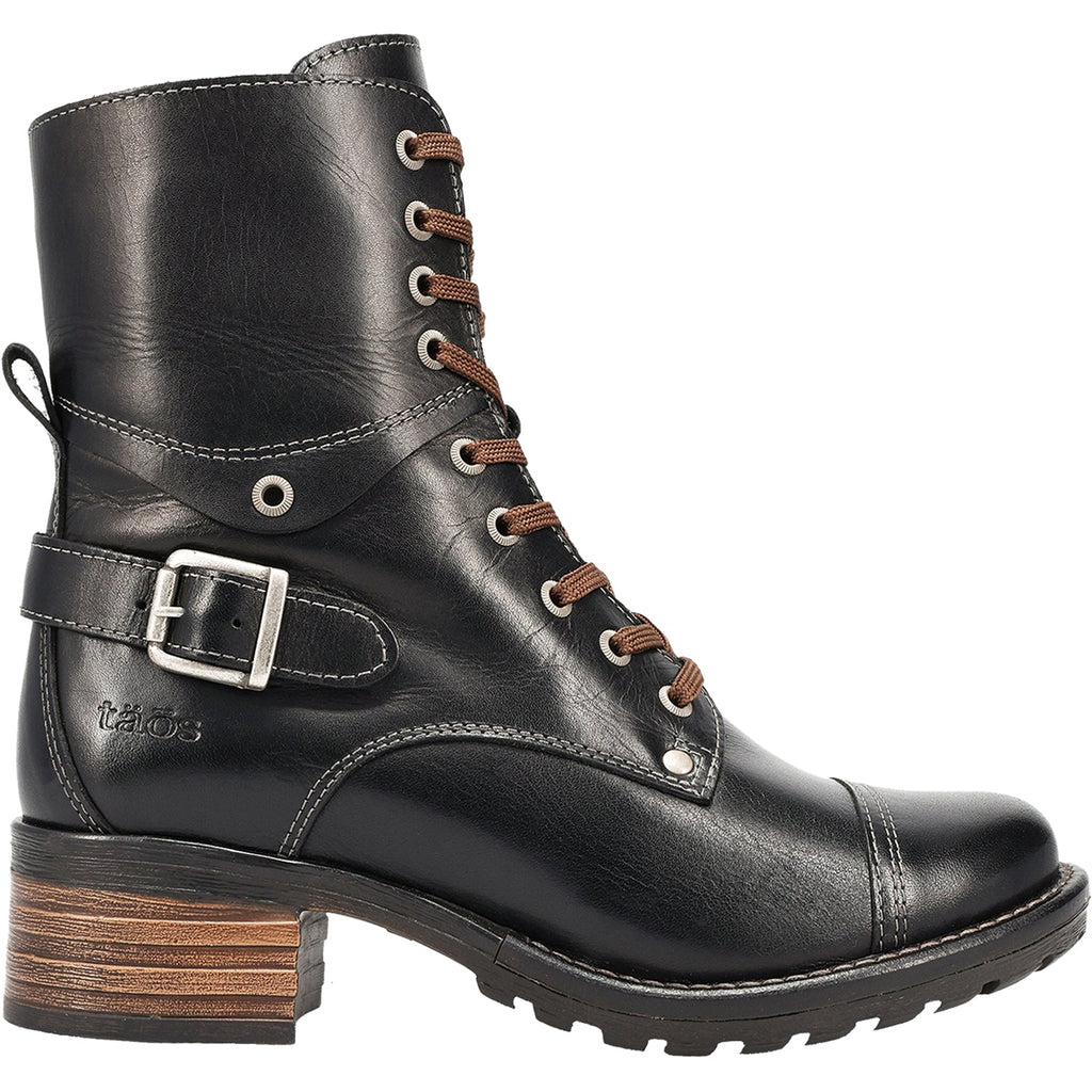 Taos Crave Women's Urban Boots Classic Black Leather