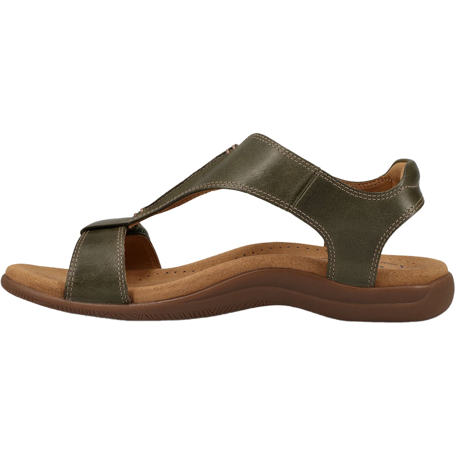 Taos The Show Women's Sandals Olive Leather