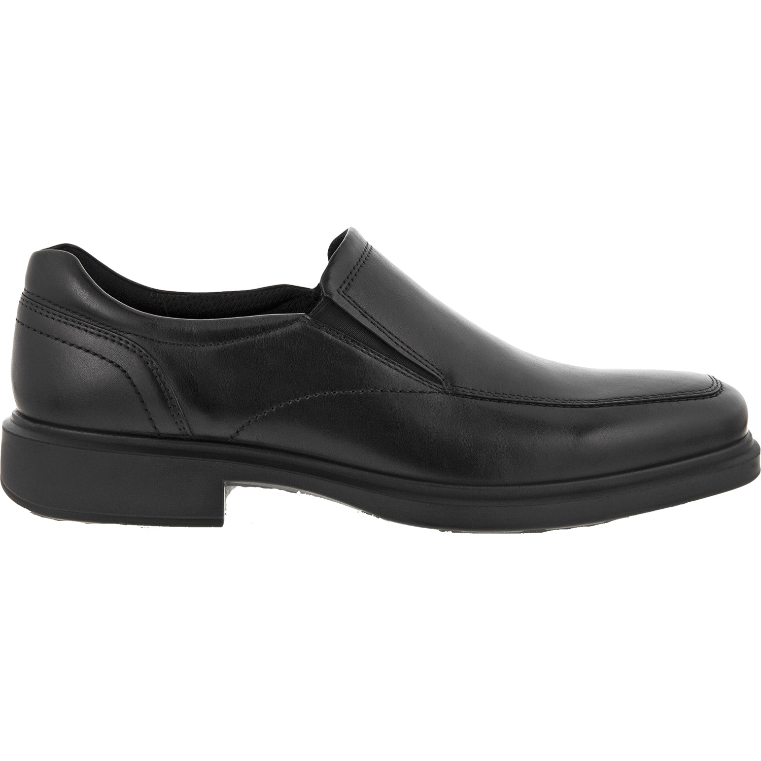 Ecco Helsinki 20 Apron Toe Men's Slip Ons Black Leather