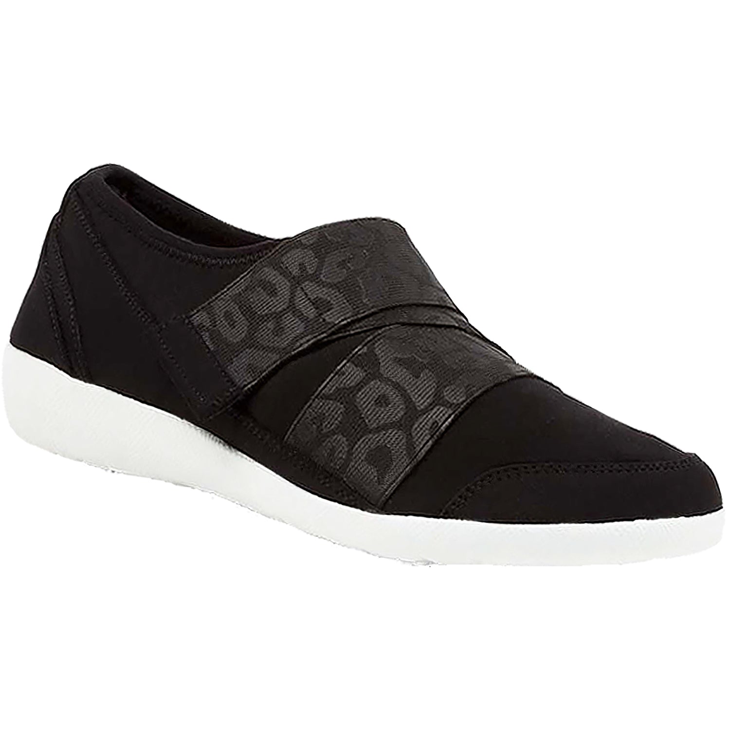 Ziera Urban Women's Slip On Shoes Black Leopard Neoprene