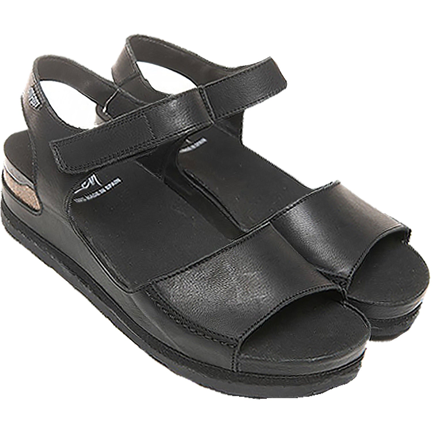 On Foot Cynara 203 Tucson Women's Ankle Strap Sandals Black Leather