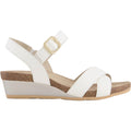 Naot Throne Women's Wedge Sandals Soft White Leather