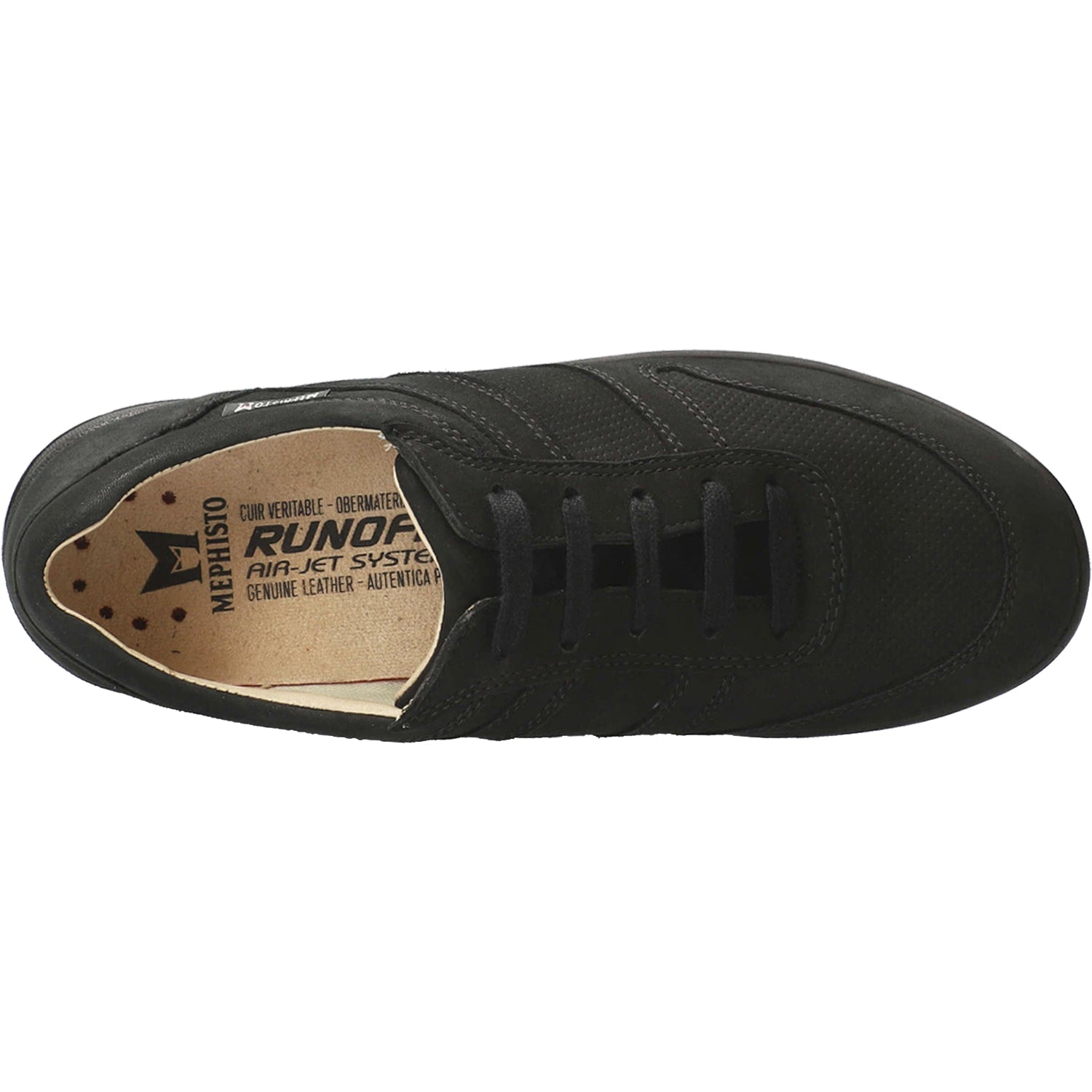 Mephisto Rebeca Perf Women's Walking Shoes Black Bucksoft Nubuck