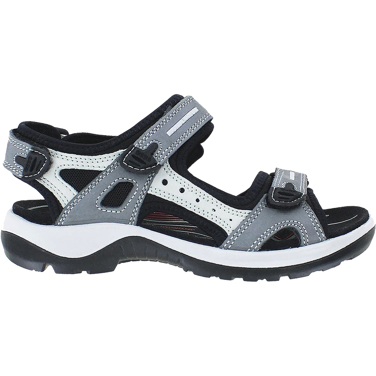Ecco Offroad Yucatan Women's Strappy Hiking Sandals Titanium Leather