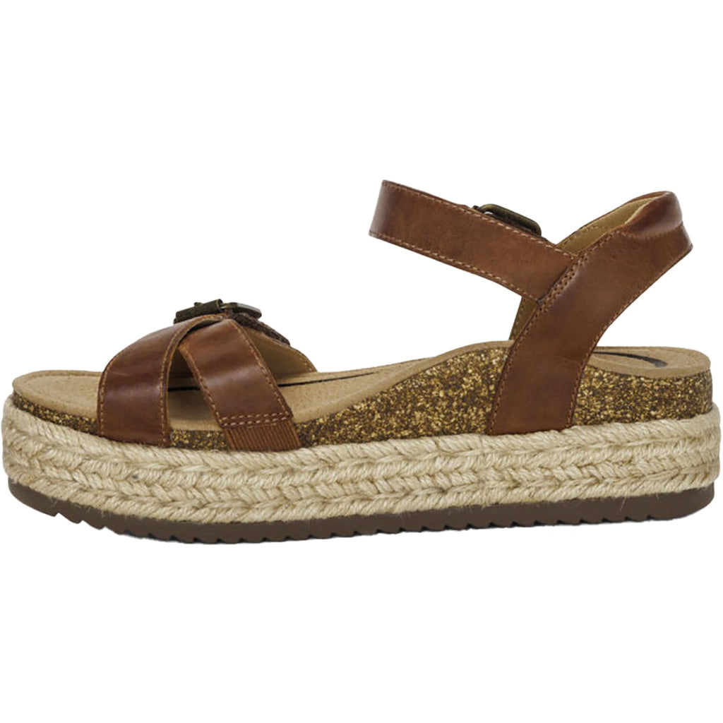 Aetrex Paula Women's Espadrille Sandals Walnut Leather