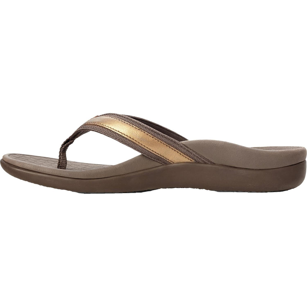 Vionic Tide II Women's Arch Support Sandals Bronze Metallic Leather